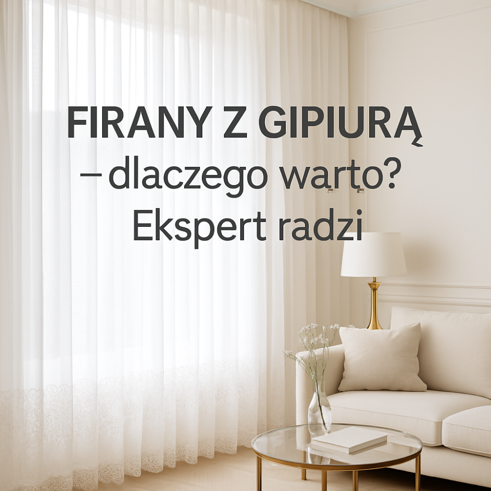 FIRANY Z GIPIURĄ – dlaczego warto? Ekspert radzi