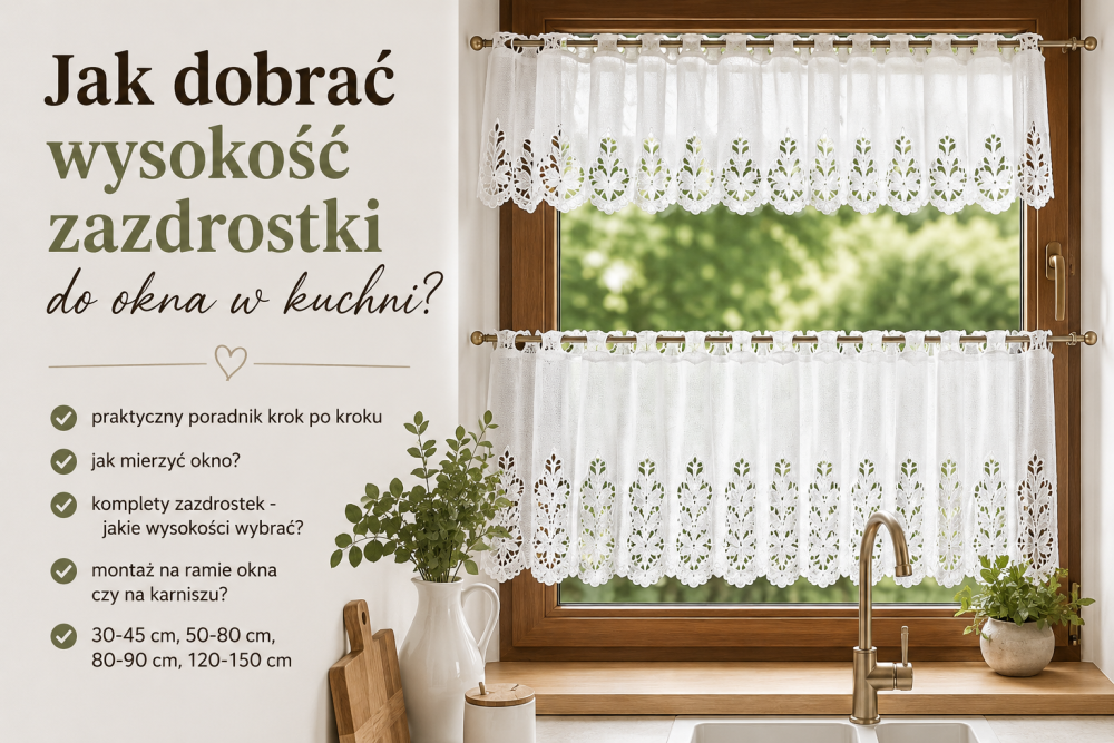 Jak dobrać wysokość zazdrostki?