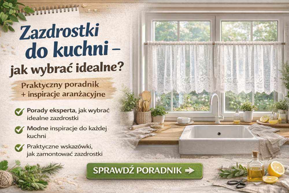 Zazdrostki do kuchni &ndash; jak wybrać idealne? Praktyczny poradnik + modne inspiracje