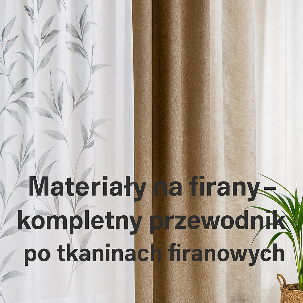 materiały na firanki i ich właściwości