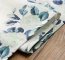 NATURALNY OBRUS Z DODATKIEM LNU ~ WIOSENNY OBRUS Z KWIATOWYM WZOREM ~ NATU8 ~ 140x300