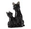 FIGURKA DEKORACYJNA KOTY ~ CERAMICZNE KOTY W KOLORZE CZARNO ZŁOTYM ~ CAT/05