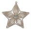 OZDOBA CHOINKOWA SW/OZD/STAR/32-3 ~ ŚNIEŻYNKA ~ SZAMPAN ~ kpl. 6szt