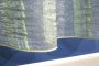FIRANA W PIONOWE PASY Z ORGANTYNY KRESZOWANEJ ~ "GREEN STRIPS" ~ 290