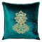 WELUROWA POSZEWKA DEKORACYJNA ~ ROYAL/4 ~ 45x45 ~ CIEMNY TURKUS
