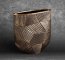 CZARNO ZŁOTY WAZON DEKORACYJNY W STYLU GLAMOUR ~ WAZON CERAMICZNY ~ EMMI/01