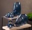 ELEGANCKI GRANATOWO ZŁOTY WAZON CERAMICZNY ~ NOWOCZESNY WAZON DEKORACYJNY ~ AMORA1-3