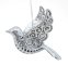 OZDOBA CHOINKOWA SW/OZD/BIRD/10-2 ~ PTAK ~ SREBRO ~ kpl. 6szt