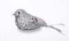 OZDOBA CHOINKOWA SW/OZD/BIRD/11/S ~ PTAK ~ SREBRO ~ kpl. 6szt