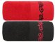 RĘCZNIK FROTTE ~ RE/ORN/07/FI+RÓŻ ~ FIOLET + RÓŻ ~ 50cm x 90cm