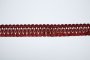 PASMANTERIA Z CHWOSTAMI ~ "ASTRA" ~ BORDO ~ wys. 3,70 cm