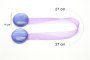 MAGNES DO FIRAN I ZASŁON ~ UPINACZ DEKORACYJNY Z MAGNESEM ~ M/67 ~ FIOLET ~ 2 SZT