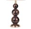 ELEGANCKA LAMPA STOJĄCA ~ KLASYCZNA LAMPA ZE SZKLANĄ NOGĄ ~ FABIO-01