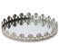 ELEGANCKA TACA LUSTRZANA ~ SREBRNA PATERA Z LUSTREM W STYLU GLAMOUR ~ AMELI-02