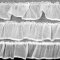 Zazdrostki z falbankami od dołu - gotowe-zazdrostki falbanki do kuchni - Milian biel - 90x150