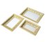 ELEGANCKIE TACE LUSTRZANE ~ ZLOTE PATERY Z LUSTREM W STYLU GLAMOUR ~ GLORI-01 KPL 3SZT.