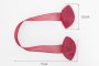 MAGNES DO FIRAN I ZASŁON ~ UPINACZ DEKORACYJNY Z MAGNESEM ~ M/17 ~ BORDO ~ 2 SZT