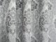 ELEGANCKIE ZASŁONY ŻAKARDOWE W ORNAMENTY ~ "TRACY" SREBRO ~ 150 ~ KUPON 1,75M