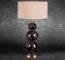 ELEGANCKA LAMPA STOJĄCA ~ KLASYCZNA LAMPA ZE SZKLANĄ NOGĄ ~ FABIO-01