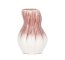 KREMOWO RÓŻOWY WAZON DEKORACYJNY ~ PASTELOWY WAZON CERAMICZNY ~ EVITA-01