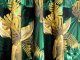NOWOCZESNA TKANINA NA ZASŁONY W LIŚCIE PALMOWE - ZASŁONY MONSTERA ~ "GOLDI" ZIELEŃ ~ 150