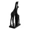NOWOCZESNA FIGURKA DEKORACYJNA W STYLU GLAMOUR ~ CZARNE ŻYRAFY CERAMICZNE ~ ELDO/3