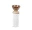 WYSOKI WAZON CERAMICZNY W KOLORZE BIAŁO BRĄZOWYM ~ WAZON DEKORACYJNY ~ ERINA-06