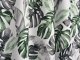 ŻAKARDOWA TKANINA NA ZASŁONY W LIŚCIE PALMOWE - MONSTERA ~ "ESME III" ~ 150