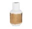 BIAŁO ZŁOTY WAZON CERAMICZNY ~ NOWOCZESNY WAZON W STYLU GLAMOUR ~ MONA-08