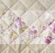 ELEGANCKA PATCHWORKOWA NARZUTA W ANGIELSKIE RÓŻE ~ DUŻA RETRO NARZUTA ~ BEŻ + RÓŻ ~ GRACE