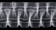 Taśma marszcząca tunelowa SMOK 20577/95 &ndash; żyłka, ozdobne krzyżyki, montaż na rurce karnisza