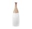 WYSOKI WAZON CERAMICZNY W KOLORZE BIAŁO BRĄZOWYM ~ WAZON DEKORACYJNY ~ ERINA-02