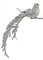 OZDOBA CHOINKOWA SW/OZD/BIRD/30-1 ~ PTAK ~ SREBRO ~ kpl. 6szt