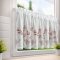 Prowansalskie zazdrostki w kwiaty magnolie - kuchenne zazdroski gotowe retro - "Amelia" - 60x150