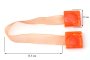 MAGNES DO FIRAN I ZASŁON ~ UPINACZ DEKORACYJNY Z MAGNESEM ~ M/16 ~ POMARAŃCZ ~ 2 SZT