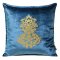 WELUROWA POSZEWKA DEKORACYJNA ~ ROYAL/4 ~ 45x45 ~ NIEBIESKI