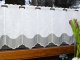Prowansalskie zazdrostki do kuchni - Kuchenne zazdrostki z szara kratką - "Nela" - 40