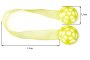 MAGNES DO FIRAN I ZASŁON ~ UPINACZ DEKORACYJNY Z MAGNESEM ~ M/18 ~ ŻÓŁTY ~ 2 SZT