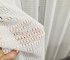 Firana z siatki bez prasowania Atena 300 w kolorze naturalnym – elegancka tkanina o strukturze boho
