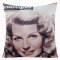 POSZEWKA DEKORACYJNA ~ LADY 08 ~ 45x45 ~ BRĄZ + BIEL ~ 2SZT.