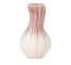 KREMOWO RÓŻOWY WAZON DEKORACYJNY ~ PASTELOWY WAZON CERAMICZNY ~ EVITA-02