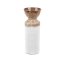 WYSOKI WAZON CERAMICZNY W KOLORZE BIAŁO BRĄZOWYM ~ WAZON DEKORACYJNY ~ ERINA-07