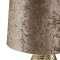 EKSKLUZYWNA LAMPA DEKORACYJNA ~ ZŁOTA LAMPA CERAMICZNA Z WELUROWYM ABAŻUREM ~ SENA/2/LAMP/01