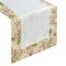 SZARFA Z PLISĄ W KWIATY ~ PROSTOKĄTNA ~ MOLLY ~ BIEL + MIX ~ 40x140
