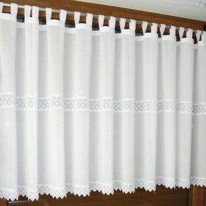 elegancka zazdrostka kuchenna 90 cm z grubszej etaminy
