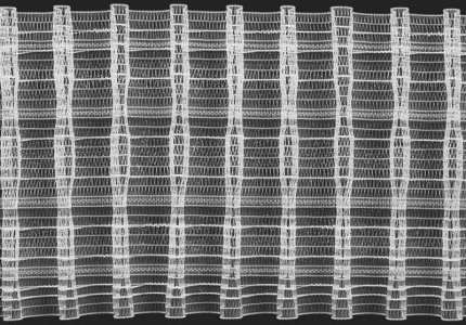 Szeroka taśma marszcząca oł&oacute;wek 11472 o wysokości 15 cm do firan i zasłon &ndash; r&oacute;wnomierne marszczenie