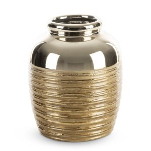 ZŁOTY WAZON CERAMICZNY W STYLU GLAMOUR ~ DORI3