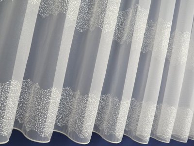 ELEGANCKA I NOWOCZESNA FIRANA HAFTOWANA ~ KRÓTKA FIRANA ~ "LARGA" KREM ~ 200