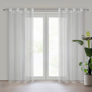 GOTOWA FIRANA Z SIATKI W STYLU BOHO ~ FIRANKI Z SIATKI BEZ PRASOWANIA ~ ABI ~ 1,40m x 2,50m