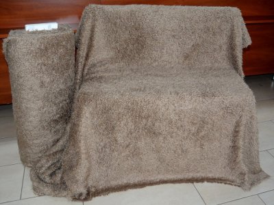 TKANINA NARZUTOWA "MOKRA WŁOSZKA" BEŻ ~ 160